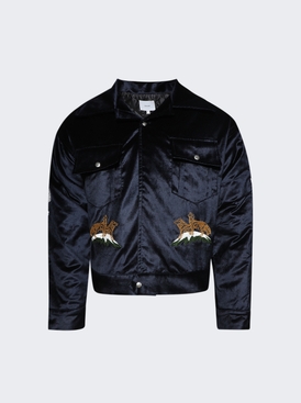 Woodland Hills Velvet Jacket Navy