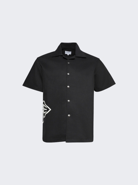 Cross Logo Snap Shirt Black