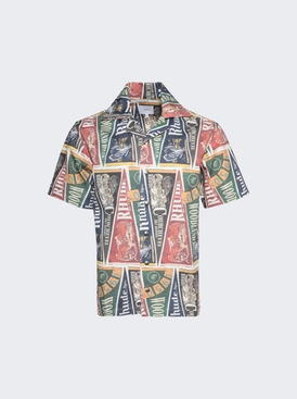 Collegiate Flag Snap Shirt Multicolor