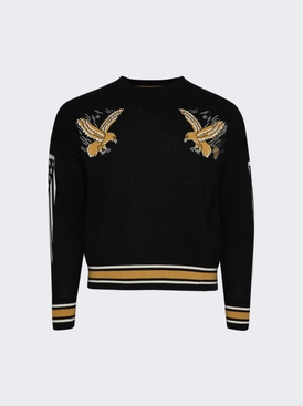 Eagle Souvenir Knit Crewneck Black And Yellow