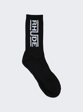 Champions Logo Sock Black And White