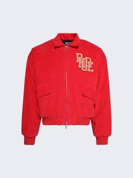 Bay Of Angels Corduroy Jacket Red And Tan