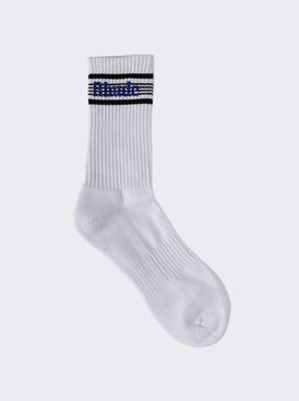 Speed Stripe Sock White And Black