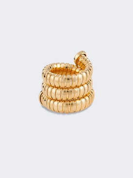 Gaia Triple Twist Ring Gold
