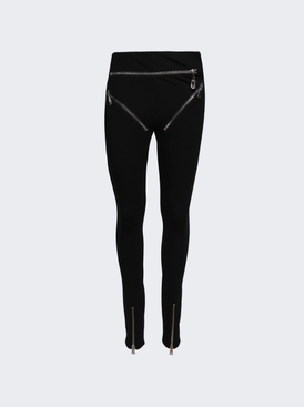 Zipper Brief Legging Black