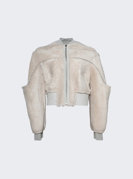 Girdered Bomber Cropped Jacket