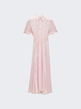 Polo Dress White And Pink