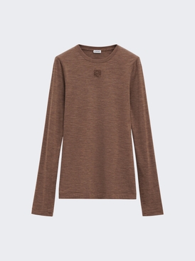 Long Sleeve Top Chocolate Brown