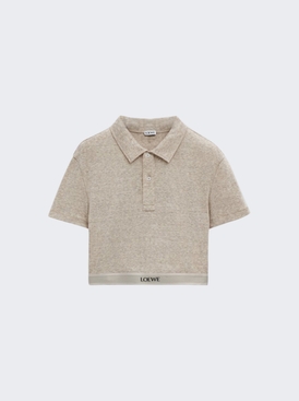Cropped Polo Beige