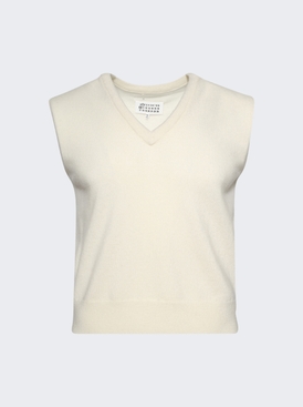 V-neck Vest Off White