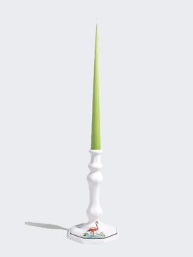 Animaux De La Savane Octagonal Candlestick, Flamingo