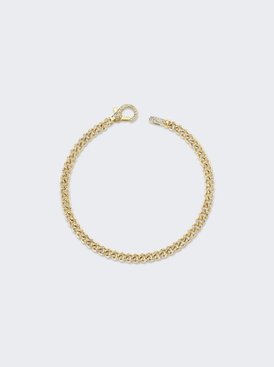 Diamond Pave Baby Link Bracelet 18k Yellow Gold