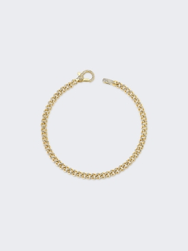 18kt Yellow Gold Baby Pave Diamond Link Bracelet