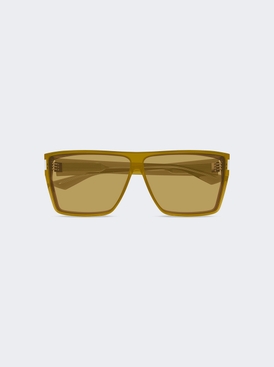 Vitti Flat Top Sunglasses Shiny Transparent Ocra