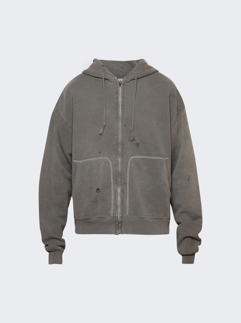 Zip Parka Damage Sweatshirt Black | The Webster Zip Parka Damage Sweatshirt Black | The Webster