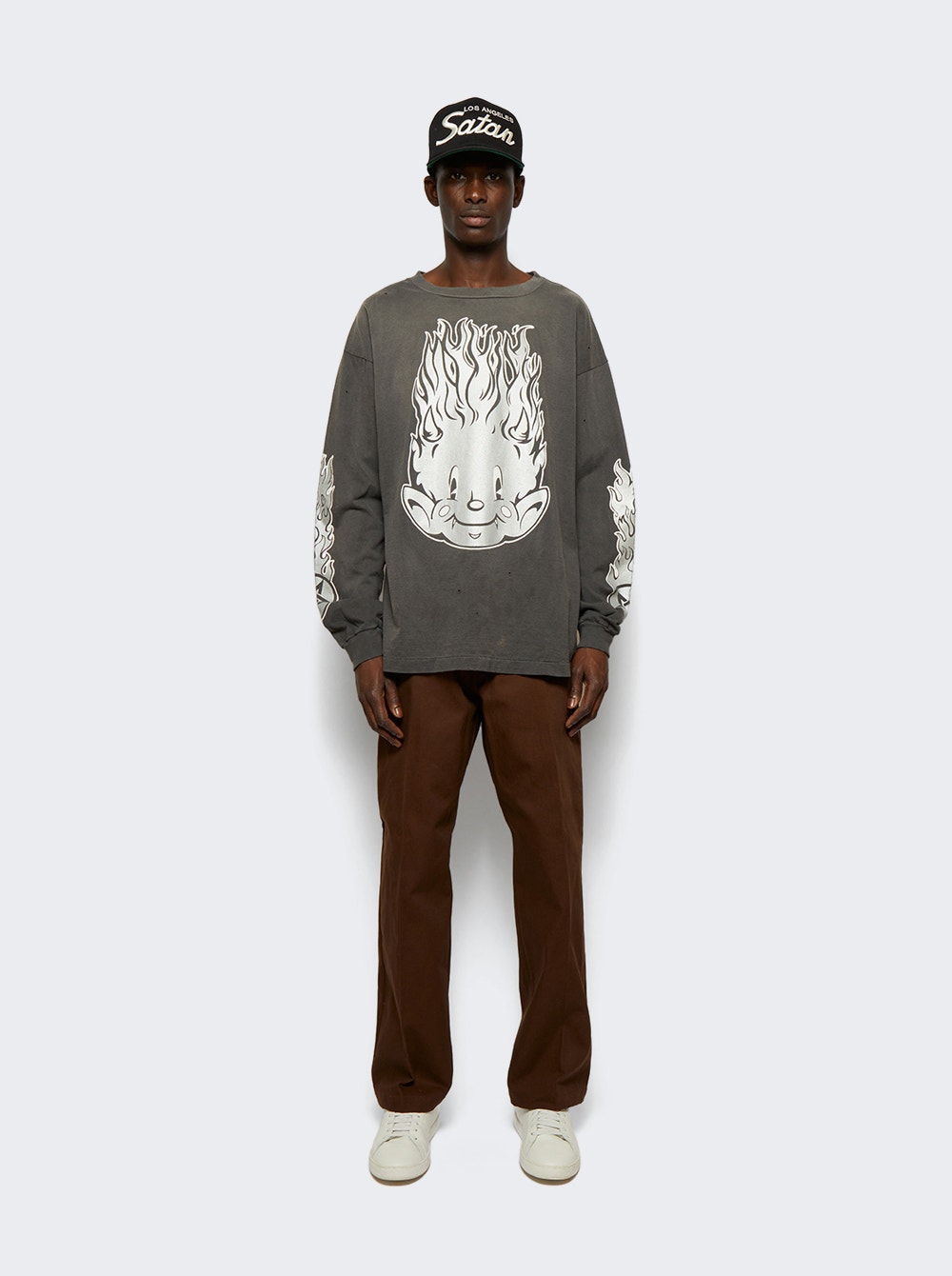 Fire Baby Long-sleeve Tee Black | The Webster Fire Baby Long-sleeve Tee Black | The Webster