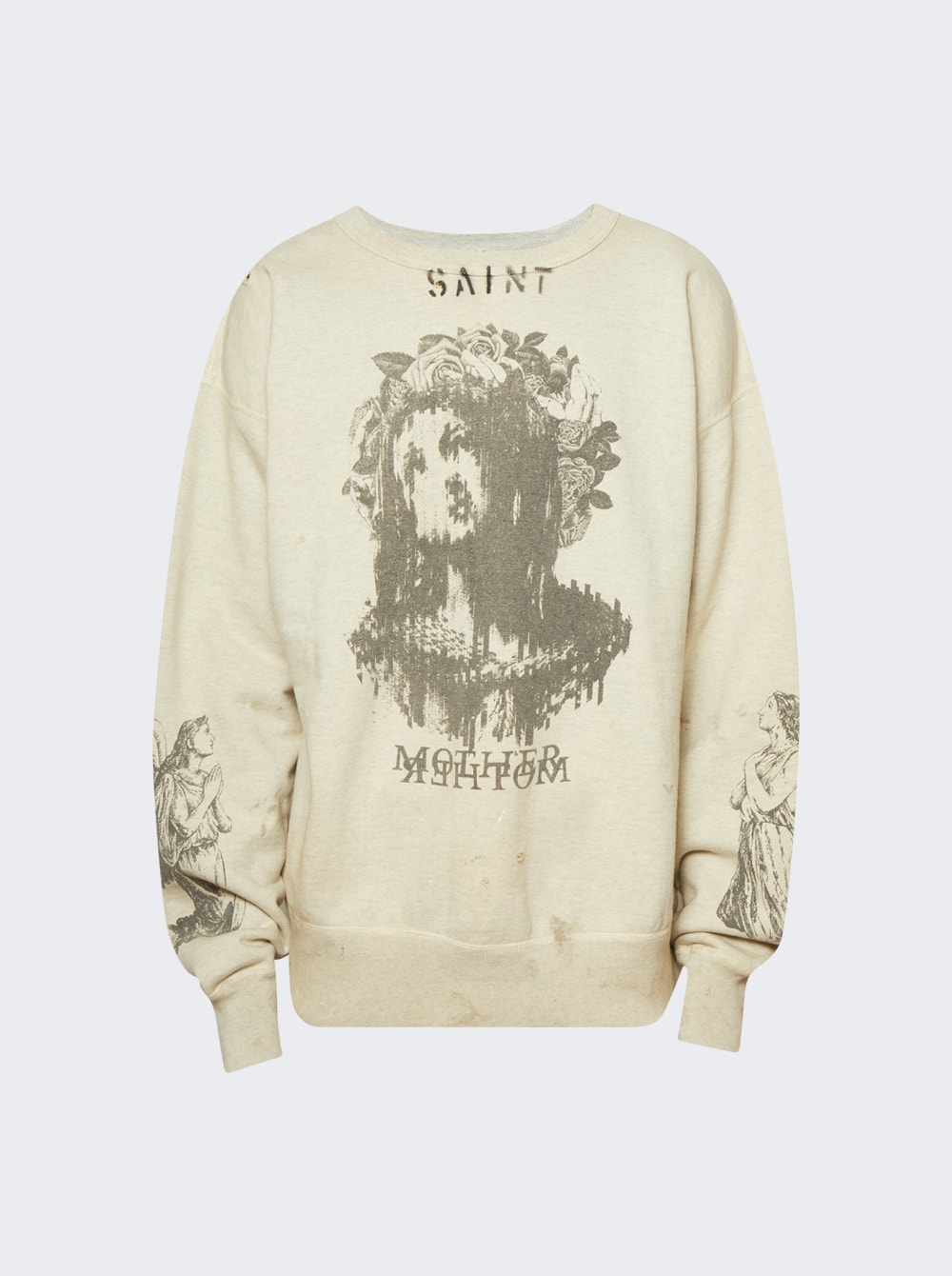 X Denim Tears Crewneck Mother Sweater Grey | The Webster X Denim Tears Crewneck Mother Sweater Grey | The Webster
