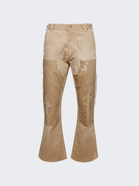 Double Knee Trousers Beige