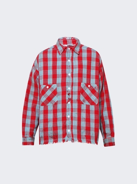 Front Button Checkered Shirt
