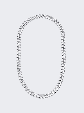 Flat Link Necklace 18k White Gold