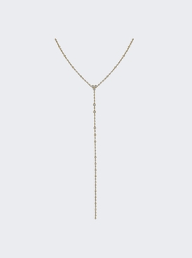 Diamond Infinity "y" Necklace 18k Yellow Gold