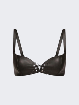 Easy Cleavage Bra Patent Leather Black