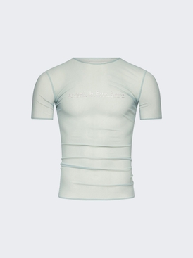 Mesh Crystal T-shirt Blue