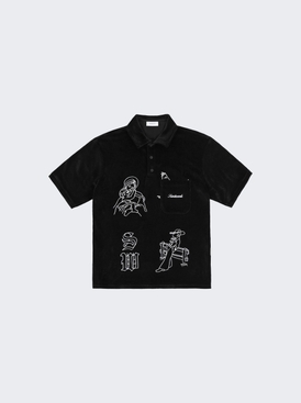 Velour Polo Shirt