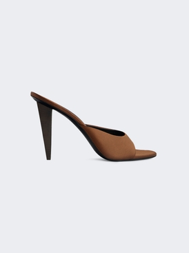 Sky Mule Satin Brown
