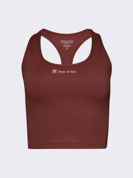 Runner Script Sports Tank Maroon