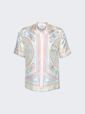 Short Sleeve Cuban Collar Shirt Crayon Vase