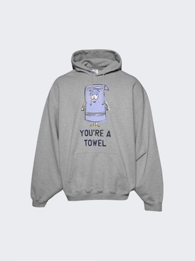 You're A Towel Oversized Hoodie Grey Melange