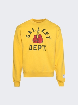 Boxing Merch Sweatshirt Gold Yellow
