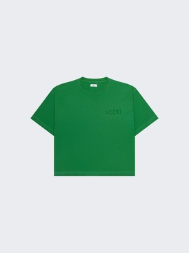 Handwritten Embroidered T-Shirt Green