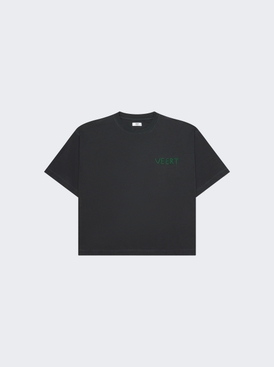 Handwritten Embroidered T-Shirt Dark Grey