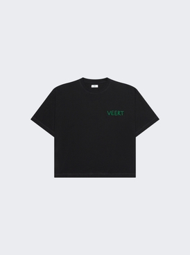 Handwritten Embroidered T-Shirt Black