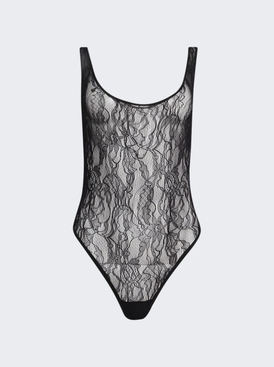 Lace Tank Bodysuit Black