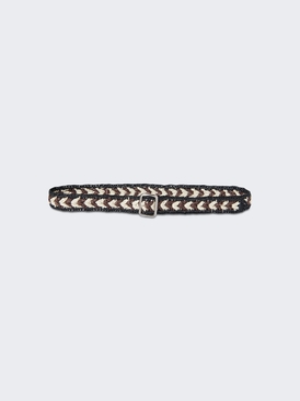 Ana Belt Black And Dark Brown