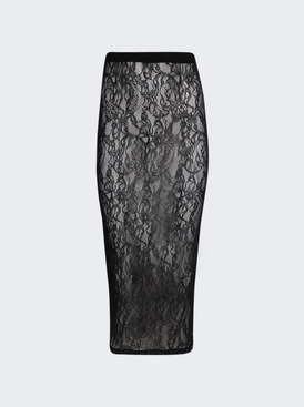Lace Tube Skirt Black