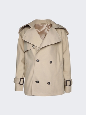 Crop Trench Khaki
