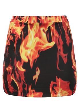 Fire Mini Skirt