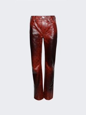 Airbrushed Straight Leg Pants Multicolor