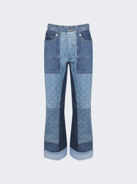 Regenerated Denim Straight Leg Pants