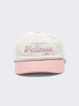 Wellness Club Corduroy Hat White