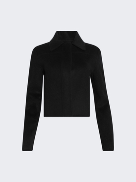 Zhanna Wool-cashmere Short Coat Black
