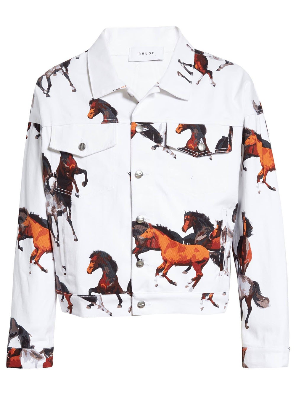 Horse Print Denim Jacket | The Webster Horse Print Denim Jacket | The Webster